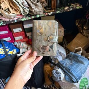 Michael Kors Silver Monogram Wallet